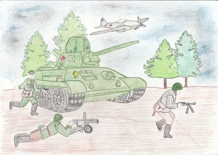 Рисунки для военнослужащих в поддержку - 57 фото