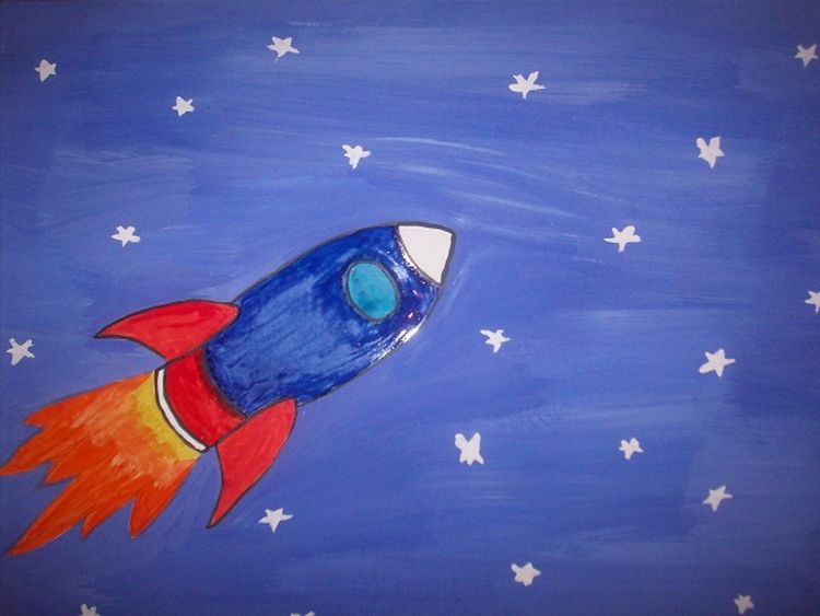 Рисунок ко дню космонавтики 3 класс красками. Рисование для детей космос. Рисование космос в детском саду. Рисование с детьми на тему космос. Детям о космосе в детском саду.