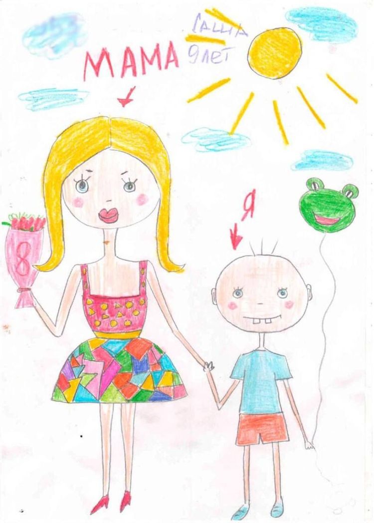 Рисунок на День матери: лучшие примеры для срисовки